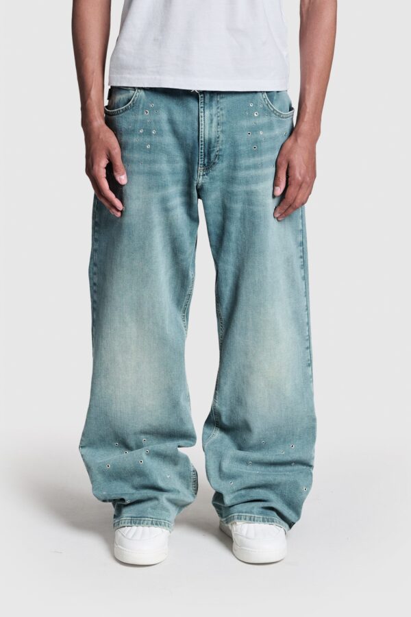 caprena Eyelet Denim – Trendy Jeans with Stylish Eyelet Details - Image 5