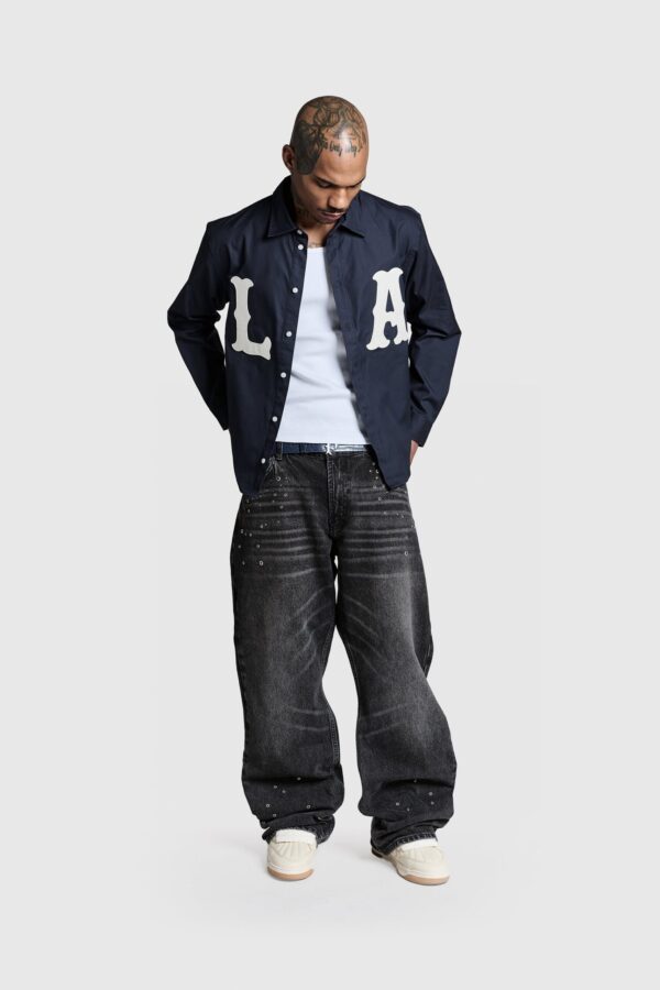 caprena LA Patch Shirt – Trendy & Comfortable Casual Shirt - Image 4