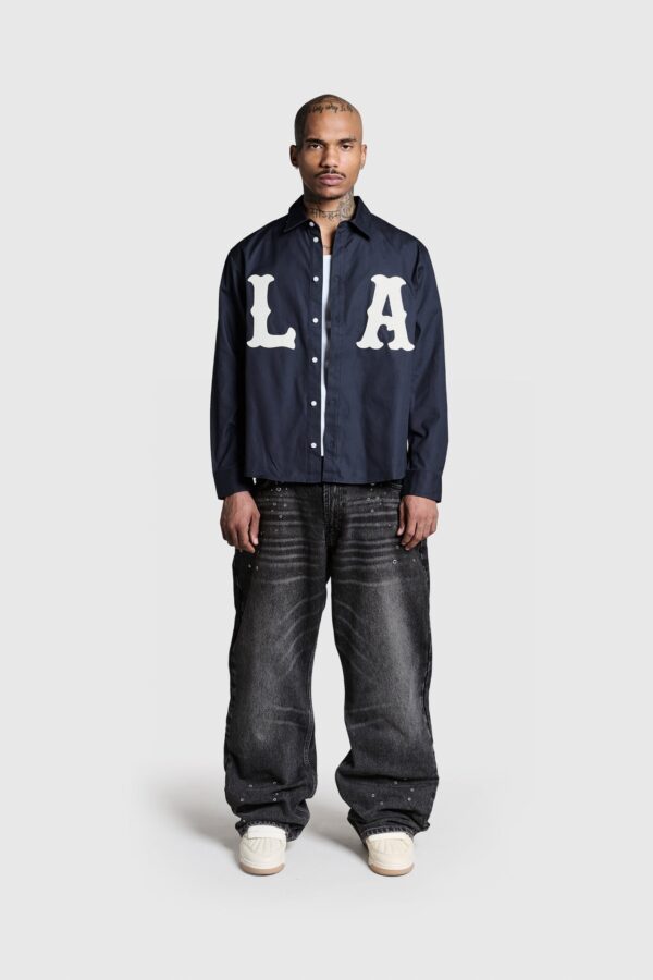 caprena LA Patch Shirt – Trendy & Comfortable Casual Shirt